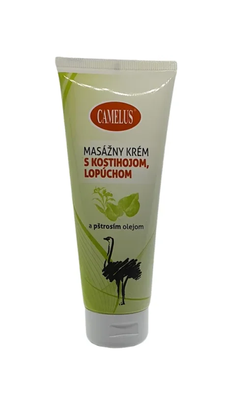 Masážny krém s kostihojom, lopúchom a pštrosím olejom 100 ml