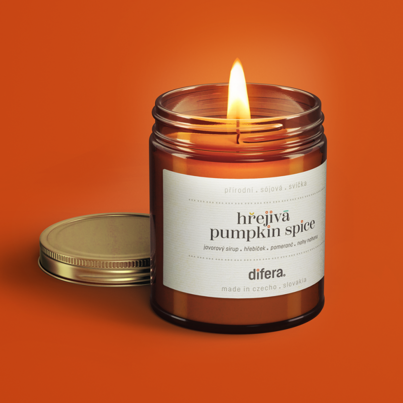 Sójová sviečka 180 ml, hrejivá pumpkin spice
