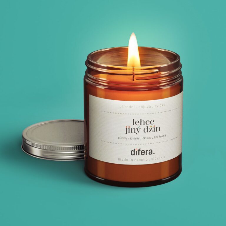 Sójová sviečka 180 ml, trošku iný džin