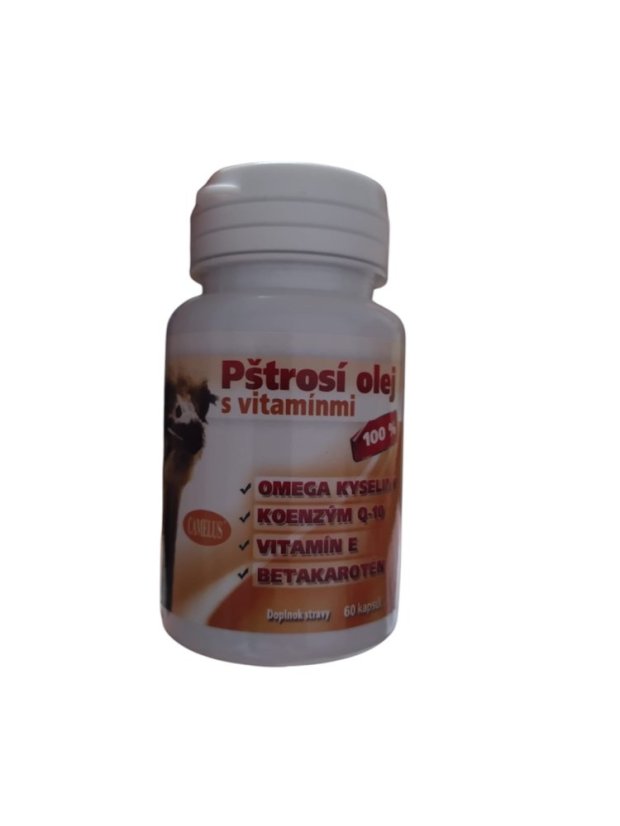 Pštrosí olej s vitamínmi-60 cps