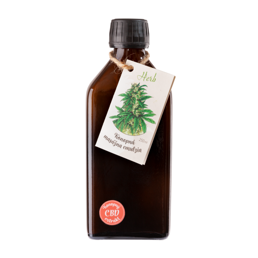 HERB Konopná masážna emulzia 100 ml