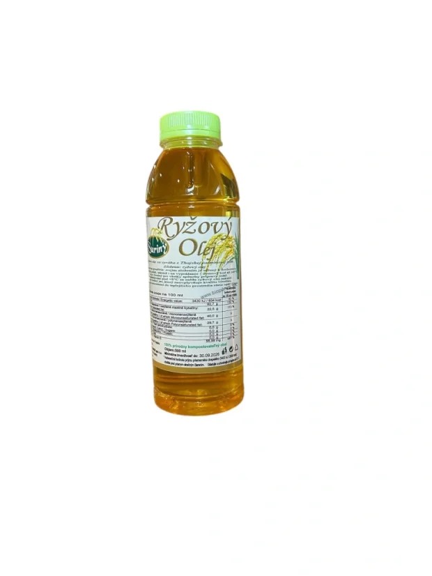 Ryžový olej 500 ml-obal je zo 100% rozložiteľného materiálu
