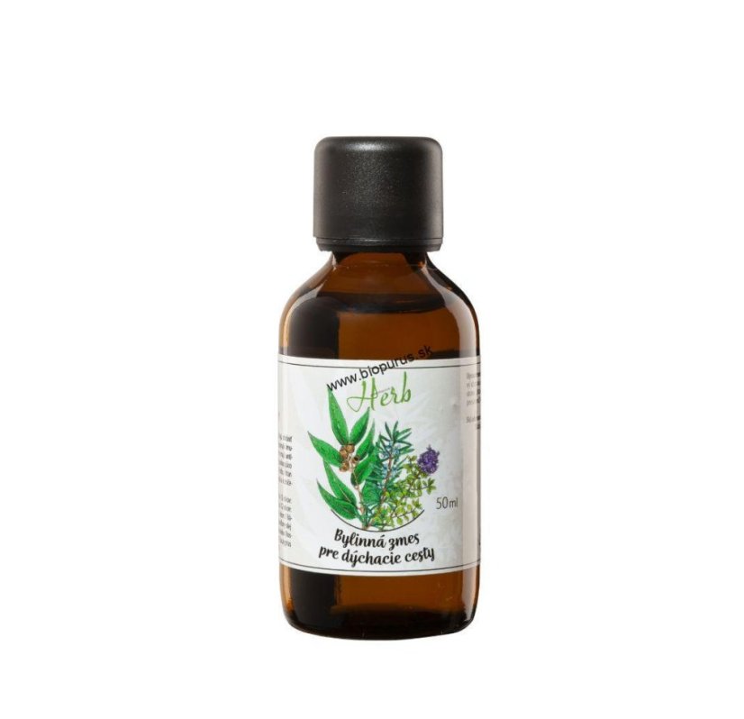 BYLINNÁ ZMES PRE DÝCHACIE CESTY, 50 ML