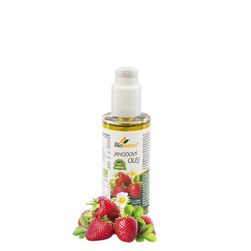 Jahodový olej 100 ml + pumpa