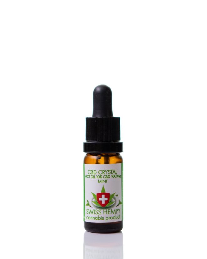10% CBD OLEJ Mentol SWISS HEMPY 10 ml Swisshempy-1000 mg